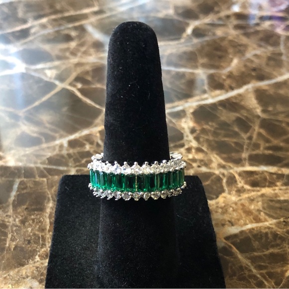 NEW Eternity Band Sterling Silver 925 S - Picture 2 of 5